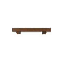 Pearl Mantels 72-in W X 10.5-in H X 9-in D Warm Cherry Distressed Finish Pine Wood Mantel Shelf