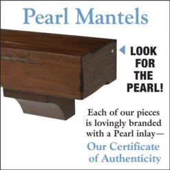 Pearl Mantels 72-in W X 10.5-in H X 9-in D Warm Cherry Distressed Finish Pine Wood Mantel Shelf -Napoleon Shop 331037373 AlternateImage4 l