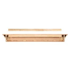 Pearl Mantels 72-in W X 7-in H X 10-in D Unfinished Pine Wood Mantel Shelf 10 Pearl Mantels 72-in W X 7-in H X 10-in D Unfinished Pine Wood Mantel Shelf -Napoleon Shop 331037374 AlternateImage2 l