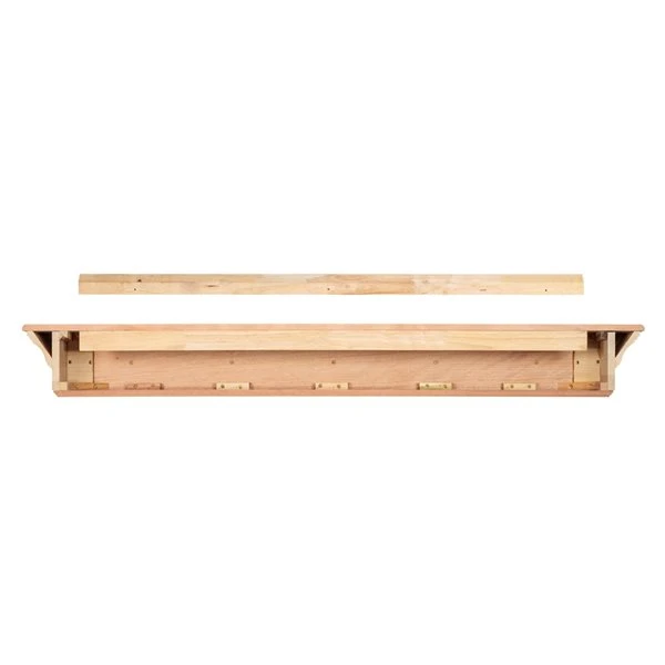 Pearl Mantels 72-in W X 7-in H X 10-in D Unfinished Pine Wood Mantel Shelf 6 Pearl Mantels 72-in W X 7-in H X 10-in D Unfinished Pine Wood Mantel Shelf - Image 4