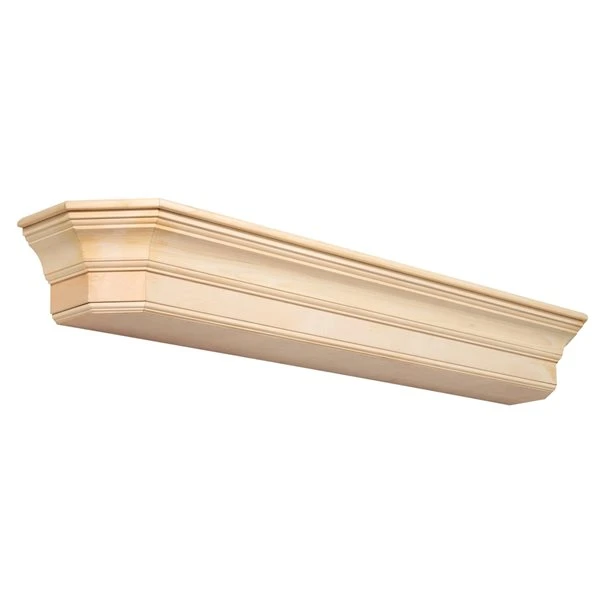 Pearl Mantels 72-in W X 7-in H X 10-in D Unfinished Pine Wood Mantel Shelf 3 Pearl Mantels 72-in W X 7-in H X 10-in D Unfinished Pine Wood Mantel Shelf