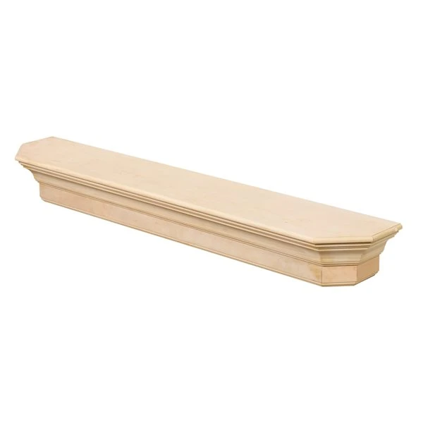 Pearl Mantels 72-in W X 7-in H X 10-in D Unfinished Pine Wood Mantel Shelf 5 Pearl Mantels 72-in W X 7-in H X 10-in D Unfinished Pine Wood Mantel Shelf - Image 3
