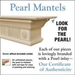 Pearl Mantels 60-in W X 16.75-in H X 10-in D Unfinished Pine Wood Mantel Shelf -Napoleon Shop 331037378 AlternateImage2 l