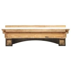 Pearl Mantels 48-in W X 12-in H X 9.5-in D Dark Roast Distressed Pine Wood Mantel Shelf 11 Pearl Mantels 48-in W X 12-in H X 9.5-in D Dark Roast Distressed Pine Wood Mantel Shelf -Napoleon Shop 331037380 AlternateImage2 l