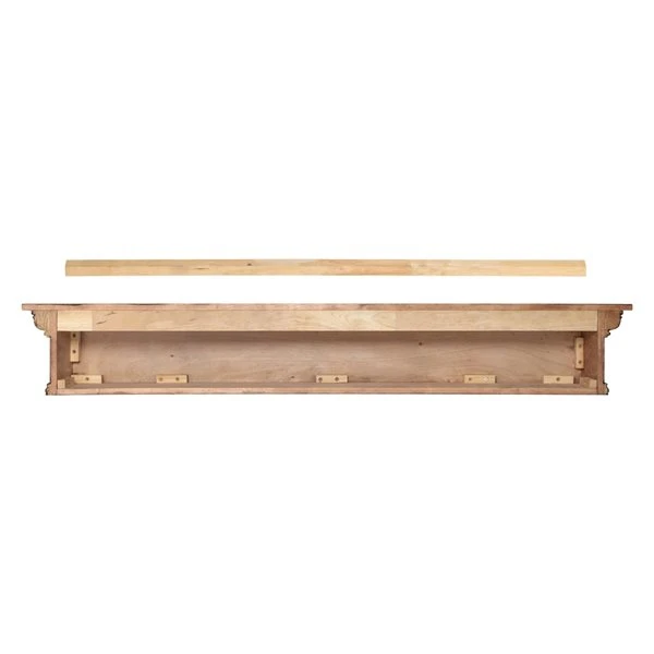 Pearl Mantels 72-in W X 9-in H X 9-in D Chestnut Distressed Pine Wood Mantel Shelf 2 Pearl Mantels 72-in W X 9-in H X 9-in D Chestnut Distressed Pine Wood Mantel Shelf