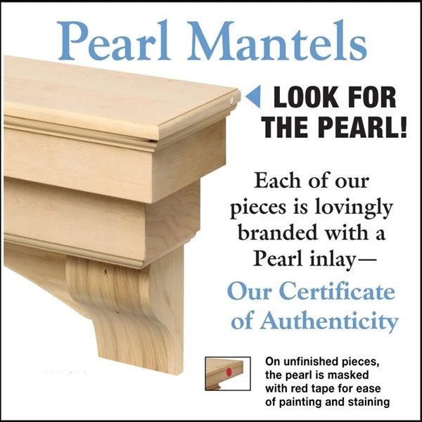 Pearl Mantels 72-in W X 15-in H X 10-in D Unfinished Pine Wood Mantel Shelf 7 Pearl Mantels 72-in W X 15-in H X 10-in D Unfinished Pine Wood Mantel Shelf - Image 5