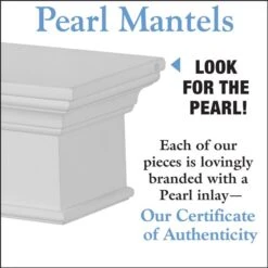 Pearl Mantels 72-in W X 8-in H X 9-in D Crisp White Pine Wood Mantel Shelf