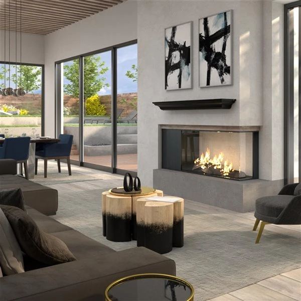 Pearl Mantels 72-in W X 5-in H X 10-in D Precision Black Pine Wood Mantel Shelf 4 Pearl Mantels 72-in W X 5-in H X 10-in D Precision Black Pine Wood Mantel Shelf - Image 2