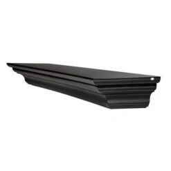 Pearl Mantels 72-in W X 5-in H X 10-in D Precision Black Pine Wood Mantel Shelf 11 Pearl Mantels 72-in W X 5-in H X 10-in D Precision Black Pine Wood Mantel Shelf -Napoleon Shop 331037435 MainImage 001 l