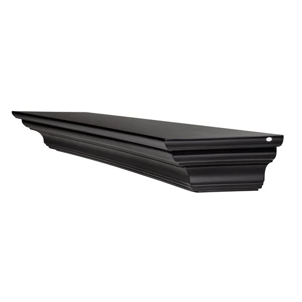 Pearl Mantels 72-in W X 5-in H X 10-in D Precision Black Pine Wood Mantel Shelf 7 Pearl Mantels 72-in W X 5-in H X 10-in D Precision Black Pine Wood Mantel Shelf - Image 5