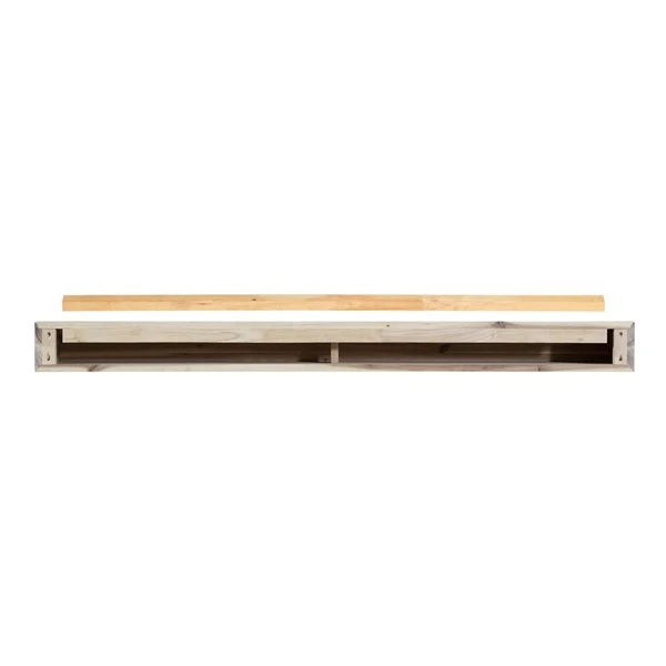 Pearl Mantels 72-in W X 5-in H X 9-in D Ash Asian Hardwood Wood Mantel Shelf 6 Pearl Mantels 72-in W X 5-in H X 9-in D Ash Asian Hardwood Wood Mantel Shelf - Image 4