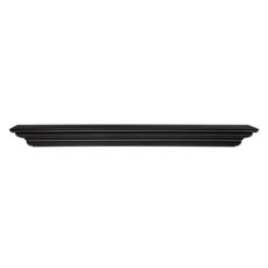 Pearl Mantels 48-in W X 5-in H X 10-in D Precision Black Pine Wood Mantel Shelf