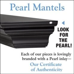 Pearl Mantels 48-in W X 5-in H X 10-in D Precision Black Pine Wood Mantel Shelf 9 Pearl Mantels 48-in W X 5-in H X 10-in D Precision Black Pine Wood Mantel Shelf -Napoleon Shop 331037444 AlternateImage3 l