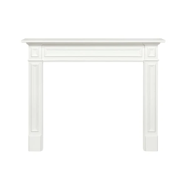 Pearl Mantels 64-in W X 52.36-in H X 7.87-in D Crisp White Pine Wood Mantel Shelf 5 Pearl Mantels 64-in W X 52.36-in H X 7.87-in D Crisp White Pine Wood Mantel Shelf - Image 3