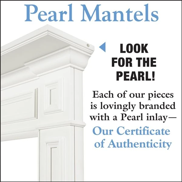 Pearl Mantels 64-in W X 52.36-in H X 7.87-in D Crisp White Pine Wood Mantel Shelf 7 Pearl Mantels 64-in W X 52.36-in H X 7.87-in D Crisp White Pine Wood Mantel Shelf - Image 5