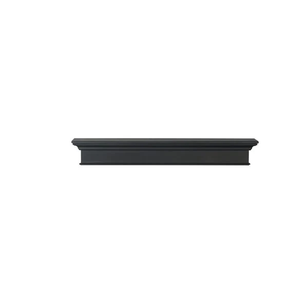Pearl Mantels 72-in W X 8-in H X 9-in D Precision Black Pine Wood Mantel Shelf 7 Pearl Mantels 72-in W X 8-in H X 9-in D Precision Black Pine Wood Mantel Shelf - Image 5