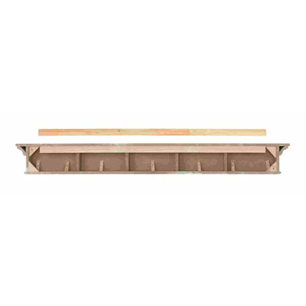 Pearl Mantels 72-in W X 8-in H X 9-in D Precision Black Pine Wood Mantel Shelf 3 Pearl Mantels 72-in W X 8-in H X 9-in D Precision Black Pine Wood Mantel Shelf