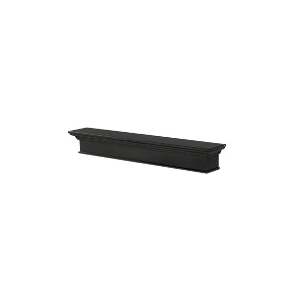 Pearl Mantels 72-in W X 8-in H X 9-in D Precision Black Pine Wood Mantel Shelf 5 Pearl Mantels 72-in W X 8-in H X 9-in D Precision Black Pine Wood Mantel Shelf - Image 3
