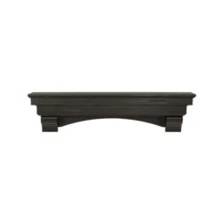 Pearl Mantels 72-in W X 15-in H X 10-in D Dark Roast Distressed Pine Wood Mantel Shelf -Napoleon Shop 331037457 AlternateImage1 l