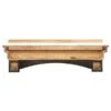 Pearl Mantels 72-in W X 15-in H X 10-in D Dark Roast Distressed Pine Wood Mantel Shelf -Napoleon Shop 331037457 AlternateImage2 l