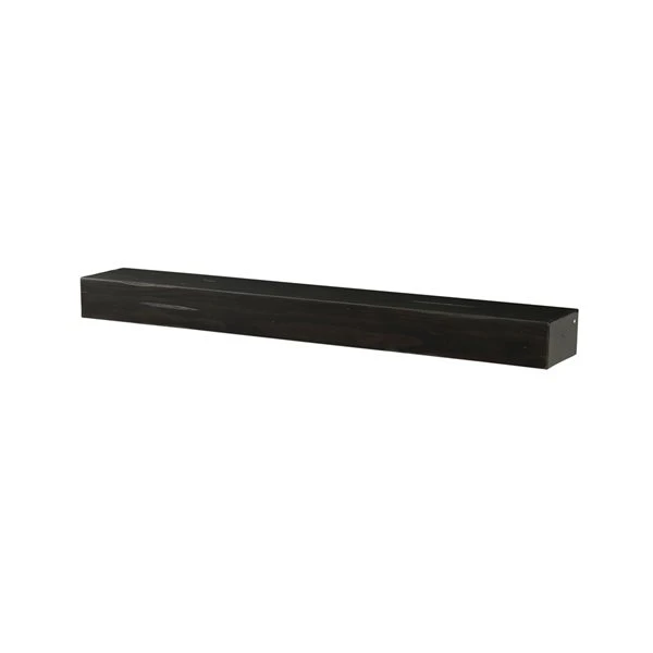 Pearl Mantels 48-in W X 10.5-in H X 9-in D Dark Roast Distressed Pine Wood Mantel Shelf 5 Pearl Mantels 48-in W X 10.5-in H X 9-in D Dark Roast Distressed Pine Wood Mantel Shelf - Image 3