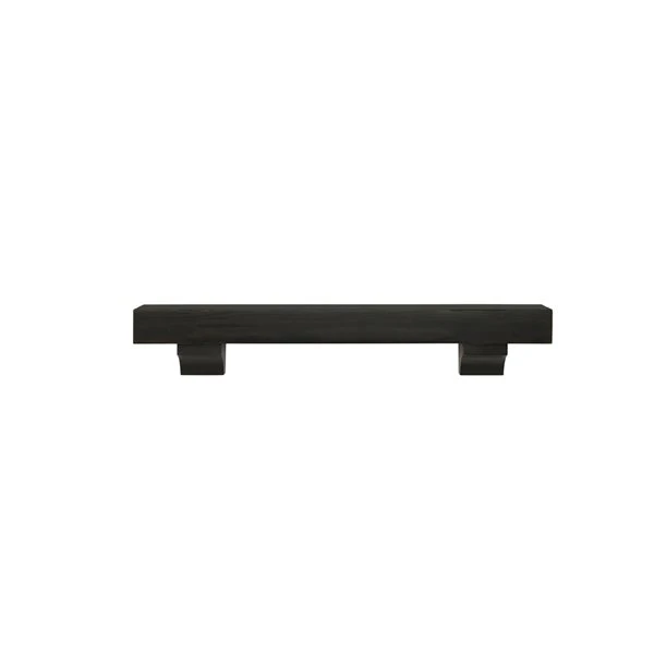 Pearl Mantels 48-in W X 10.5-in H X 9-in D Dark Roast Distressed Pine Wood Mantel Shelf 6 Pearl Mantels 48-in W X 10.5-in H X 9-in D Dark Roast Distressed Pine Wood Mantel Shelf - Image 4