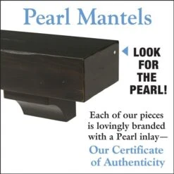Pearl Mantels 48-in W X 10.5-in H X 9-in D Dark Roast Distressed Pine Wood Mantel Shelf 11 Pearl Mantels 48-in W X 10.5-in H X 9-in D Dark Roast Distressed Pine Wood Mantel Shelf -Napoleon Shop 331037460 AlternateImage4 l