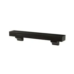 Pearl Mantels 48-in W X 10.5-in H X 9-in D Dark Roast Distressed Pine Wood Mantel Shelf
