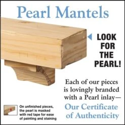 Pearl Mantels 48-in W X 10.5-in H X 9-in D Unfinished Distressed Pine Wood Mantel Shelf