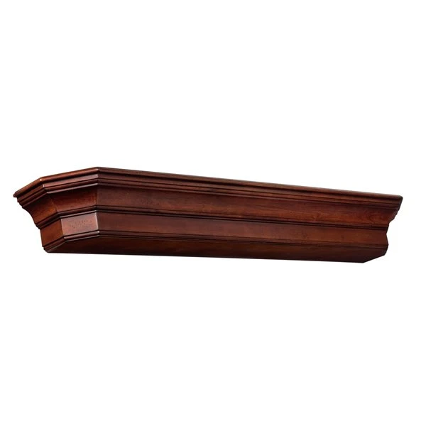 Pearl Mantels 72-in W X 7-in H X 10-in D Distressed Cherry Pine Wood Mantel Shelf 6 Pearl Mantels 72-in W X 7-in H X 10-in D Distressed Cherry Pine Wood Mantel Shelf - Image 4