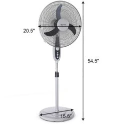 Costway 18-in 3-Speed Indoor Oscillating Fan 9 Costway 18-in 3-Speed Indoor Oscillating Fan -Napoleon Shop 331038041 AlternateImage1 l