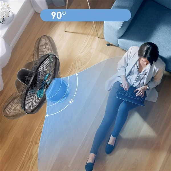 Costway 16-in 3-Speed Indoor Oscillating Fan 4 Costway 16-in 3-Speed Indoor Oscillating Fan - Image 2