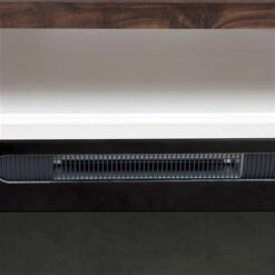 Sunjoy Oxley 60-in W White/Brown TV Console With 4777 BTU LED Electric Fireplace