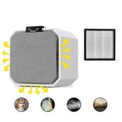 Costway Desktop HEPA Air Purifier With 2-in-1 Composite HEPA Filter