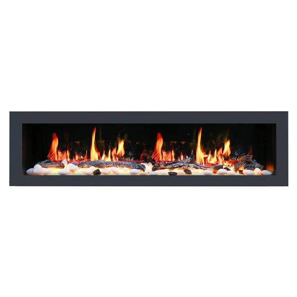 Litedeer Homes Latitude II 78-in W Black Fan-Forced Electric Fireplace 3 Litedeer Homes Latitude II 78-in W Black Fan-Forced Electric Fireplace