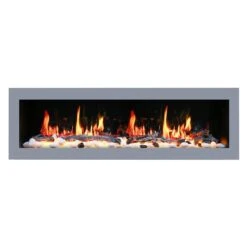 Litedeer Homes Gloria II 68-in W Silver White Fan-Forced Electric Fireplace -Napoleon Shop 331063533 AlternateImage1 l