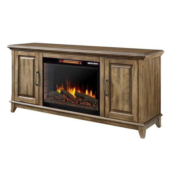 Muskoka Marcus 60-in W Antique Pine Fan-Forced Electric Fireplace 6 Muskoka Marcus 60-in W Antique Pine Fan-Forced Electric Fireplace - Image 4