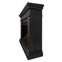 Real Flame Centennial Grand 55.5-in Infrared Electric Fireplace In Black