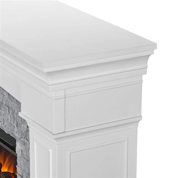 Real Flame Deland Grand 63-in Infrared Electric Fireplace In White 5 Real Flame Deland Grand 63-in Infrared Electric Fireplace In White - Image 3