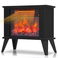 Costway 14-in Black Infrared Quartz Electric Fireplace -Napoleon Shop 331065395 MainImage 001 l