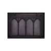 Pleasant Hearth Collin 30-in To 37-in X 25-1/2-in To 32-1/2-in Bifold Tempered Glass Fireplace Doors In Black