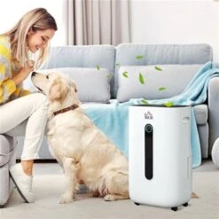 HomCom 3500-sq.ft. 23.66-L 2-Speed Portable Electric Dehumidifier -Napoleon Shop 331067815 AlternateImage1 l