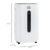 HomCom 3500-sq.ft. 23.66-L 2-Speed Portable Electric Dehumidifier -Napoleon Shop 331067815 AlternateImage2 l