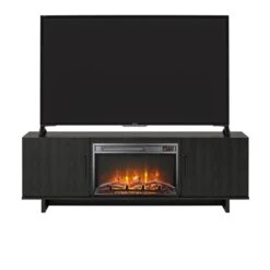 Ameriwood Home 60-in Black Oak Fan-forced Electric Fireplace For TV's Up To 60-in 9 Ameriwood Home 60-in Black Oak Fan-forced Electric Fireplace For TV's Up To 60-in -Napoleon Shop 331068382 MainImage 001 l