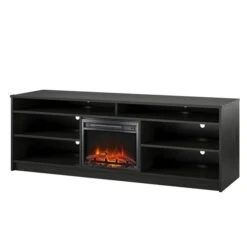 Ameriwood Home 67-in Black Oak Fan-forced Electric Fireplace For TV's Up To 75-in -Napoleon Shop 331068401 AlternateImage2 l