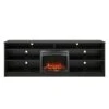 Ameriwood Home 67-in Black Oak Fan-forced Electric Fireplace For TV's Up To 75-in