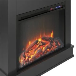 Ameriwood Home 29.69-in Black Fan-forced Electric Fireplace -Napoleon Shop 331068412 AlternateImage4 l