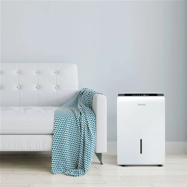 Danby 2-speed 40-pint Smart White Dehumidifier - Built-in Pump 3 Danby 2-speed 40-pint Smart White Dehumidifier - Built-in Pump