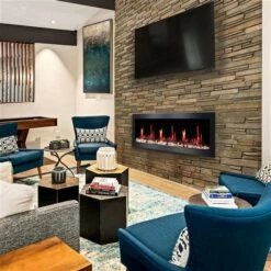 Litedeer Homes Latitude II 58-in Fan-Forced Recess Wall Electric Fireplace -Napoleon Shop 332004633 AlternateImage3 l