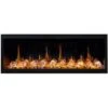Litedeer Homes Latitude 55-in Smart Linear Black Electric Fireplace With Wi-Fi